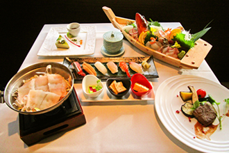 美食家の寿司三昧と松阪牛プラン（別邸限定）