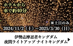 伊勢志摩忍者キングダム 夜間ライトアップ　ナイトキングダム